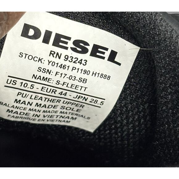 Diesel V-Staffetta S-Fleett Leather Sneakers Shoes Blue • Men’s 10.5 - Picture 11 of 11